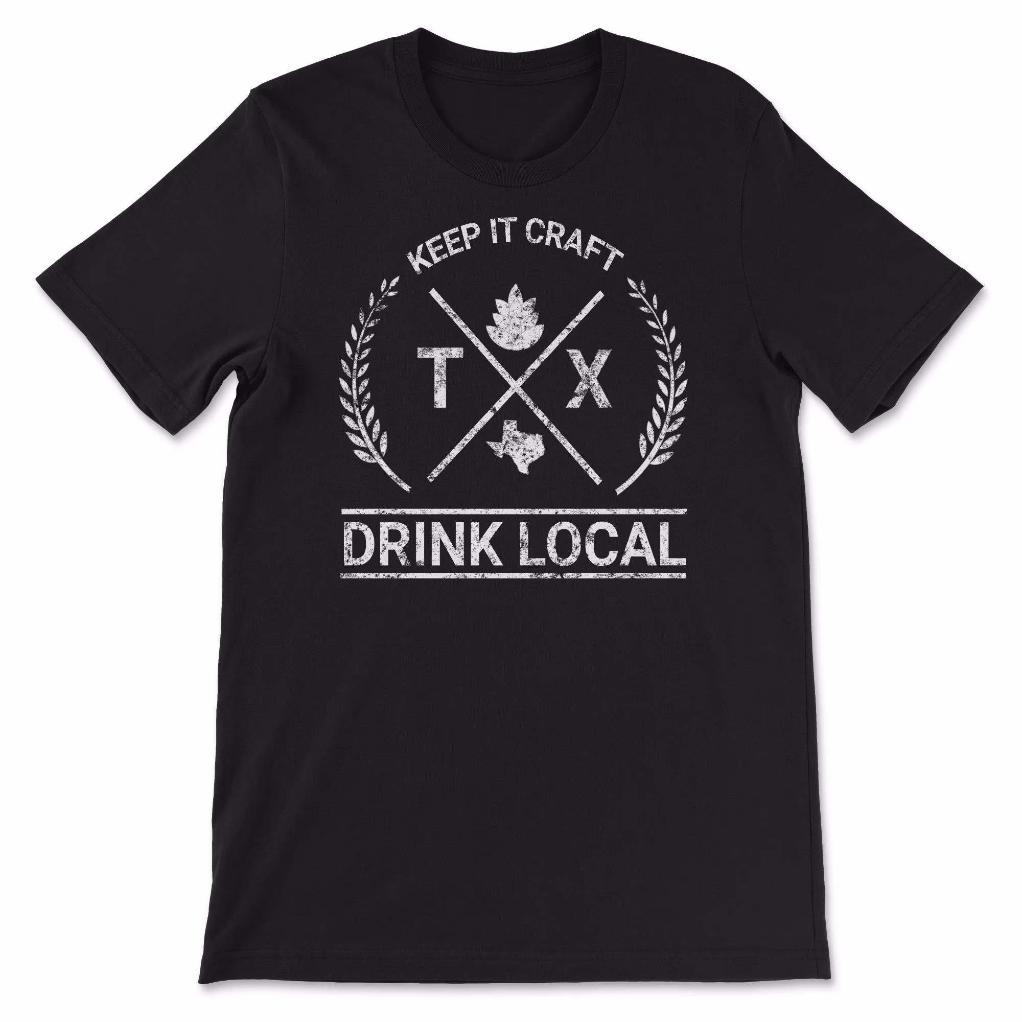 Drink Local Texas Vintage Craft Beer Brewing Unisex T-Shirt