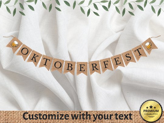 Oktoberfest Banner, Flag Banner, Pennent, Beer Party Decorations