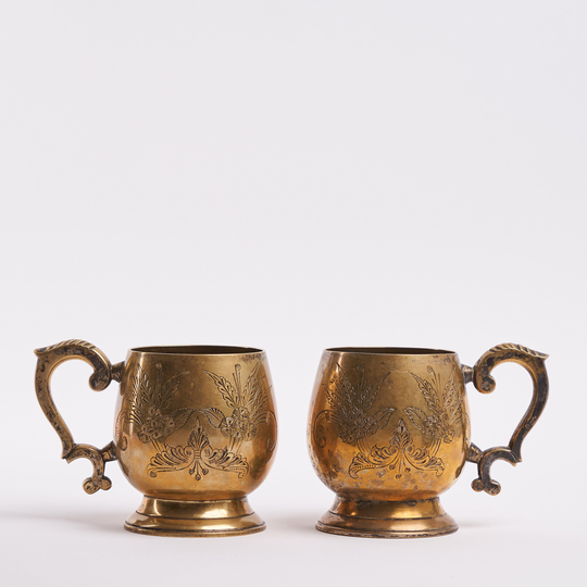 Brass Goblet Beer Glasses