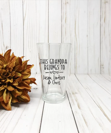 Grandpa Gift, Beer Mug, Fathers Day Gift For Grandpa, Dad Father Of Bride Groom