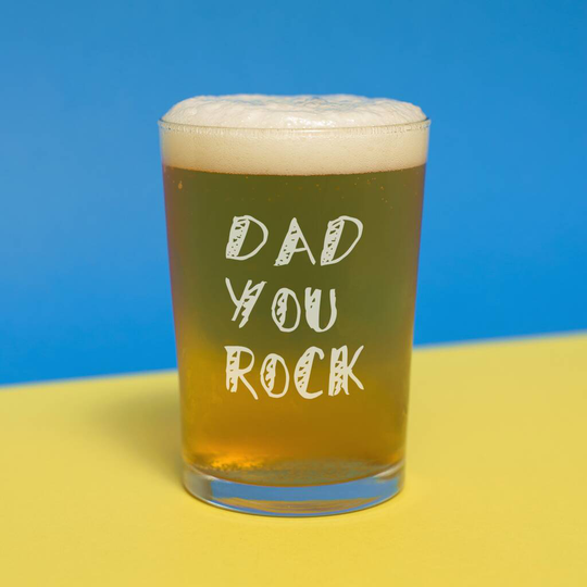 Dad You Rock Personalised Bodega Craft Beer Glass