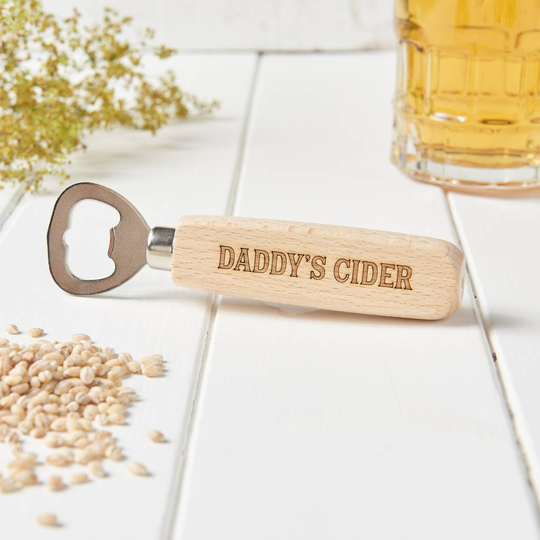 Personalised Daddy's Father's Day Beer Bottle Opener