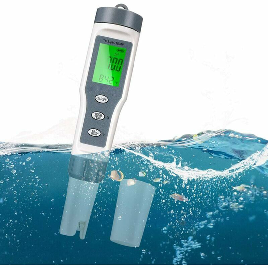 Ph Digital 3 in 1 pH Tester ph tds 0.01 ph Water Tester for Drinking Water Pool (3 in 1)