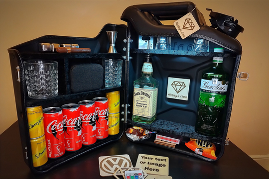 Christmas Gift For Guys, Jerry Can Mini Bar With Personalized Plaque, Groomsman Gift, Anniversary