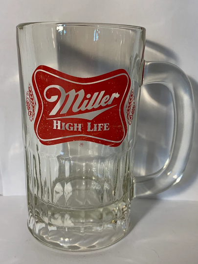 Miller High Life Glass Beer Mug