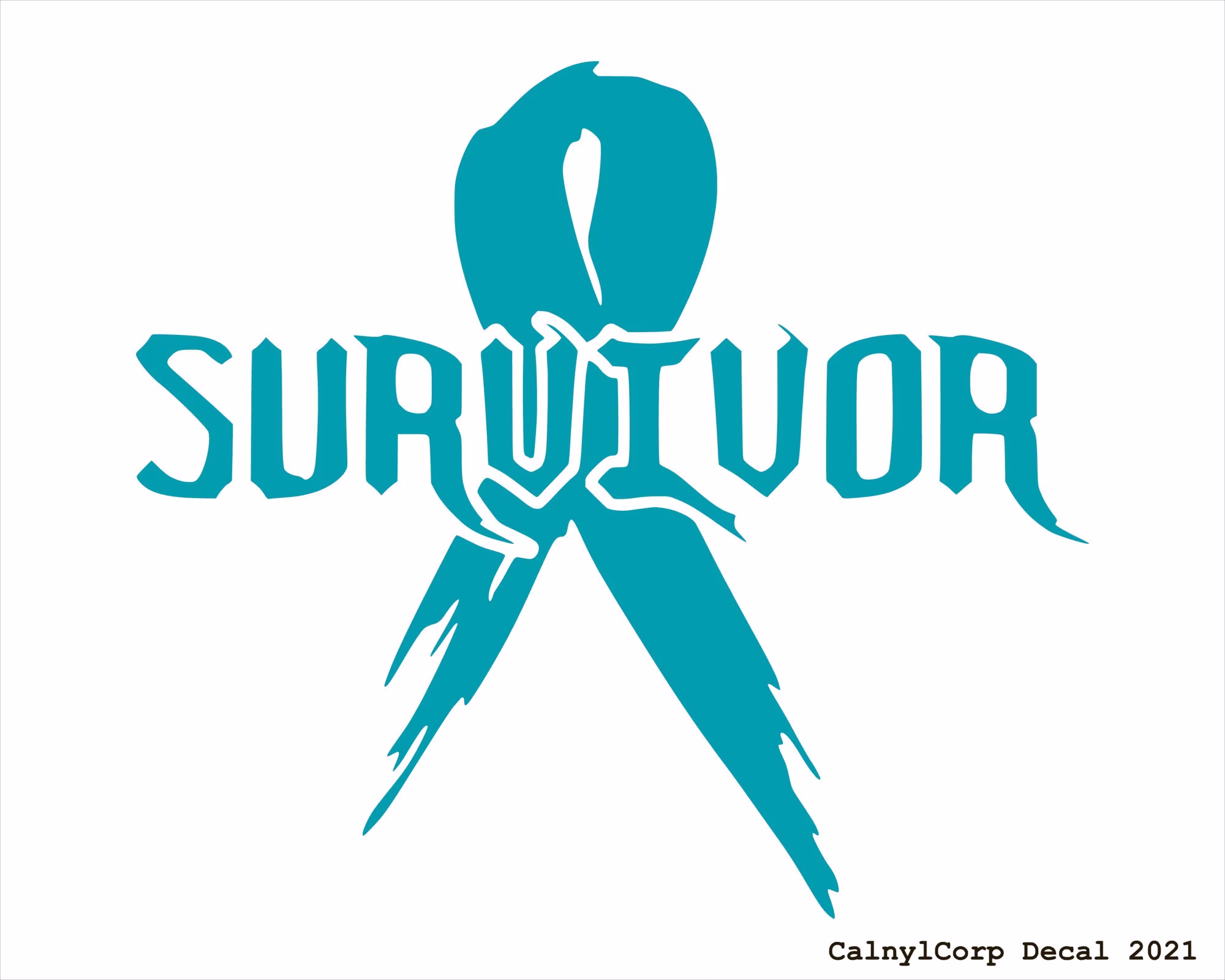 Cancer Survivor Ribbon Premium Waterproof Vinyl Decal Stickers For Laptop Phone Car Window Bumper Mug Cup Door Wall | Buy 2 Get 1 Free
