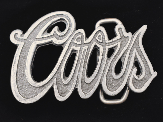 Coors Letters Light Banquet Pilsner Lager Adolf Vintage Belt Buckle