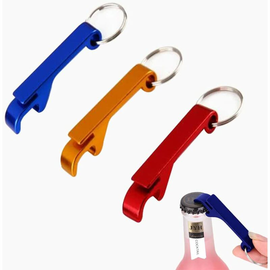 3 Pcs Beer Bottle Opener, Bottle Opener Keychain Bottle Opener, Color Bottle Opener, Mini Bottle Opener, Wonderful Party Life