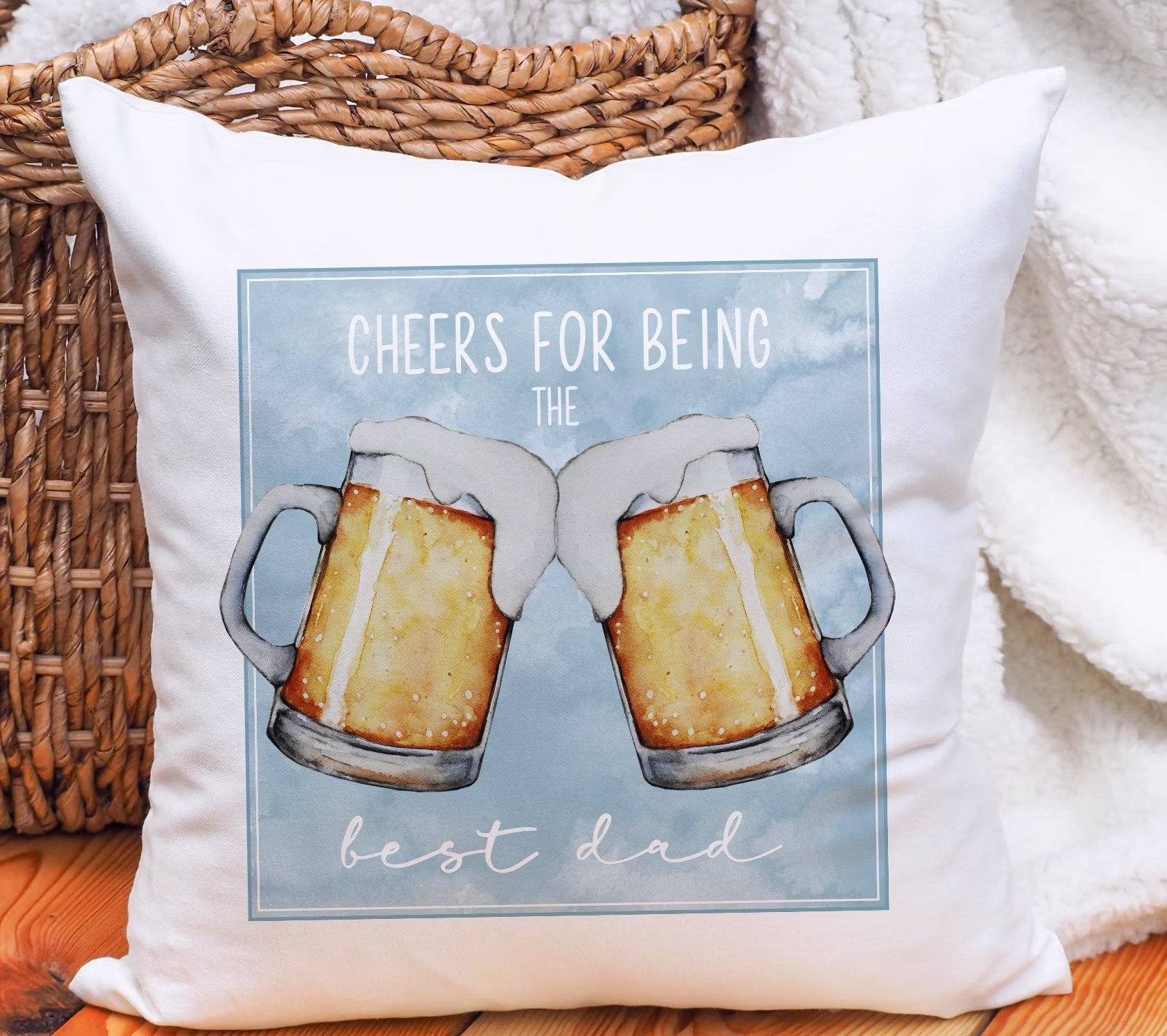 Personalised Dad Cushion, Fathers Day Gift, Gift For Dad, Best