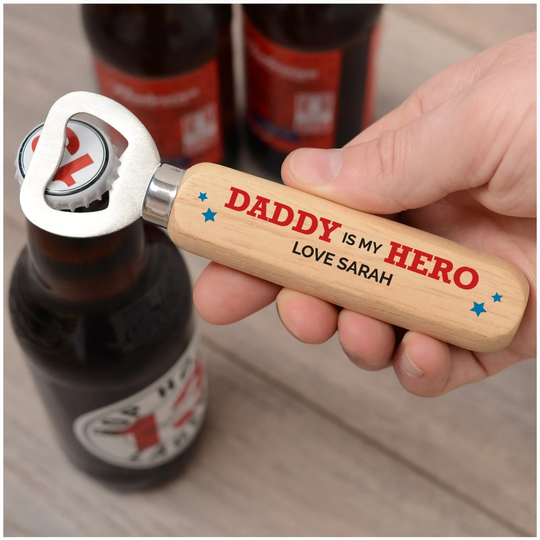 Christmas Gifts For Daddy Grandad, Is My Hero From Son Daughter, Bottle Opener Gifts, Uncle Grandad Gift