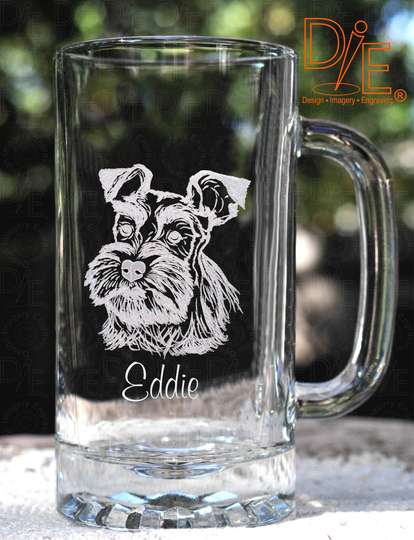 Schnauzer Personalized Beer Mug