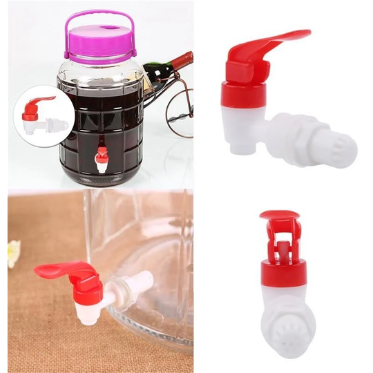 Beer Bucket Faucets, 2pcs Plastic Wine Barrel Bucket Faucets Bottling Bucket Faucet 7.7*6.1*2.2cm