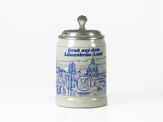 Vintage Beer Stein Löwenbräu Munich Germany