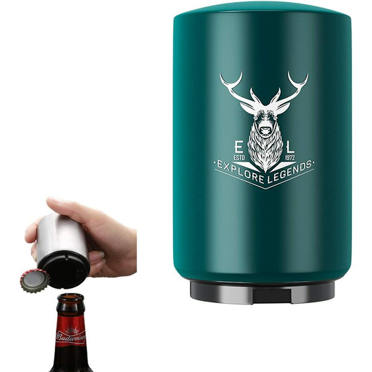 Beer Bottle Opener Automatic Beer Bottle Opener Stainless Steel Magnetic Bottle Opener Beer Bottle Opener Original Gift for Man Useful (Explore-1)