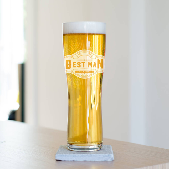 Best Man Pint Glass