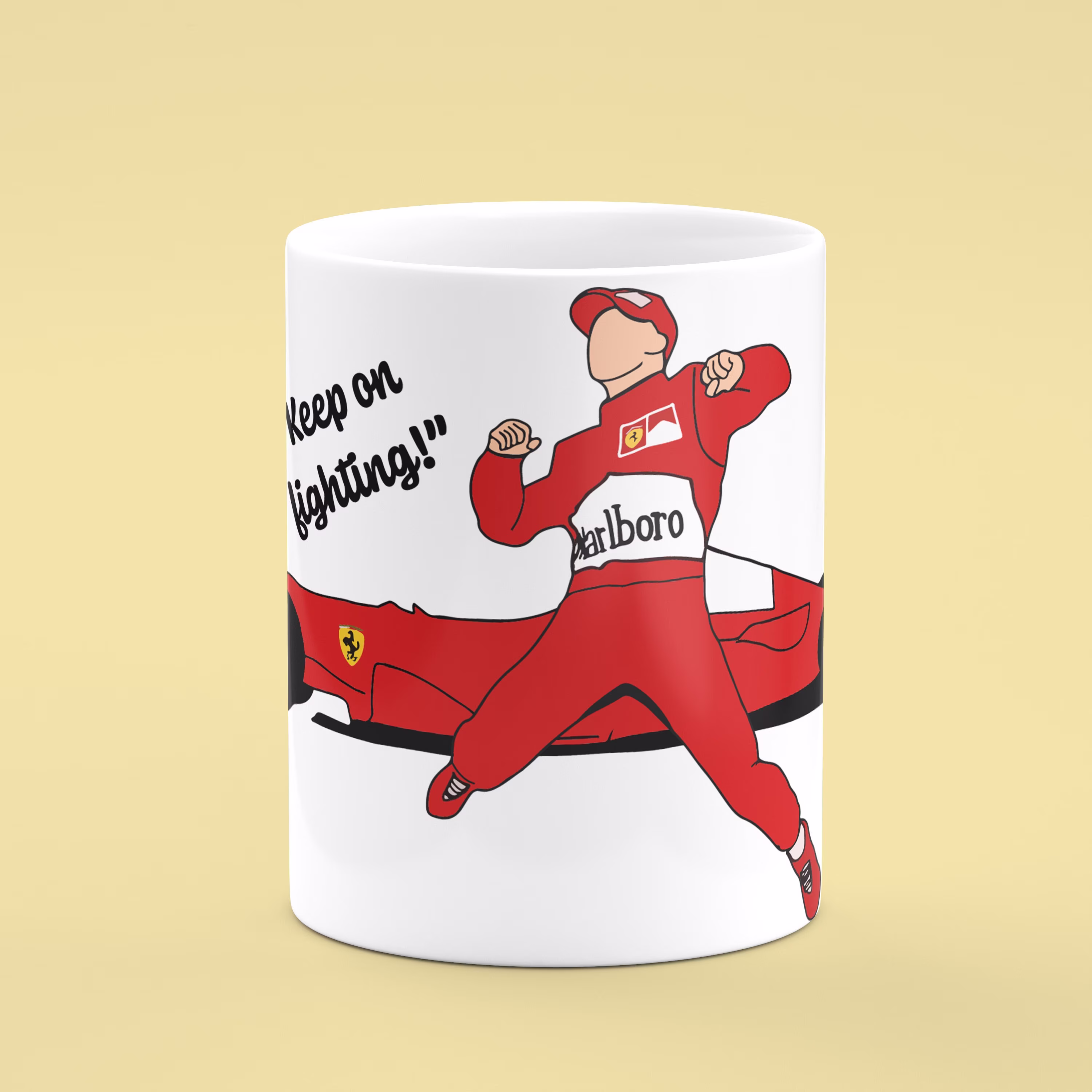Beautiful Mug Michael Schumacher F1, Personalized Birthday Gift Car, Perfect Anniversary