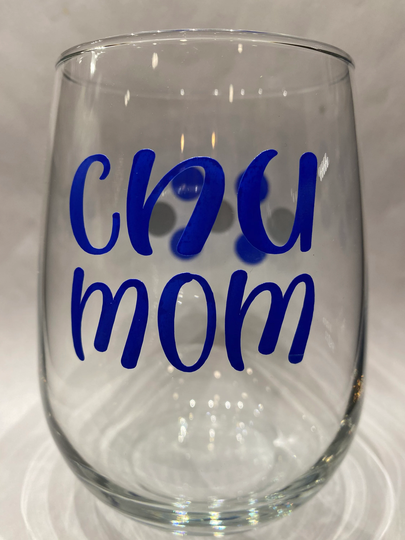 Cnu Mom Wine Glass