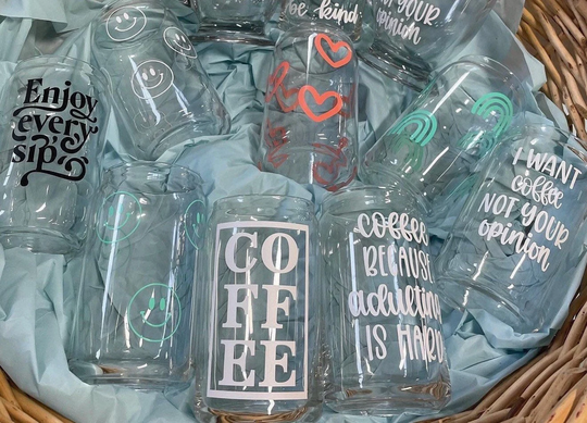 Beer Can Glasses, Iced Coffee Glasses, Can Cup, Beer Glass Can, Glass, Custom Glasses