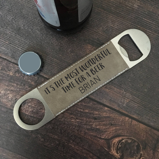 Personalised Wonderful Time For A Beer Bottle Opener