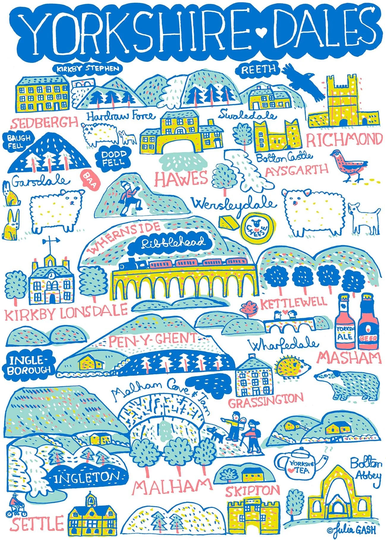 Yorkshire Dales Art Print By Julia Gash