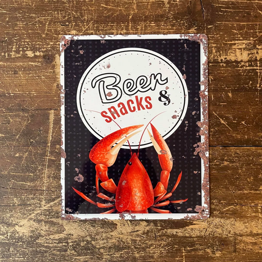 Beers Snacks Lobster - Unframed Advertisement