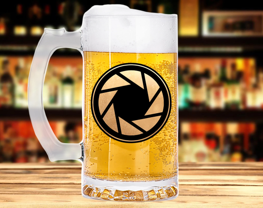 Portal Aperture Science Beer Mug Glass Personalized Gamer Gifts Geek Gift Stein Lover For Him Fathers Day K295