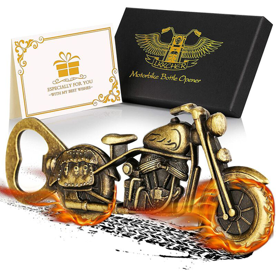 Lkkcher Beer Bottle Opener, Christmas Gifts for Men, Motorbike Bottle Opener, Motorbike Gifts for Men, Dad Husband Boyfriend, Birthday Gift for Him,