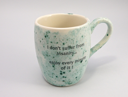 Handmade Tea Mug Coffee Beer Food Safe Lead Free Glaze Celtic