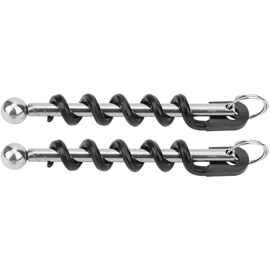 Naxunnn - Wine Corkscrew, 2Pcs Portable Stainless Steel Wine Beer Bottle Openers with Key Ring Multifunctional Corkscrews for Kitchens, Cafes,