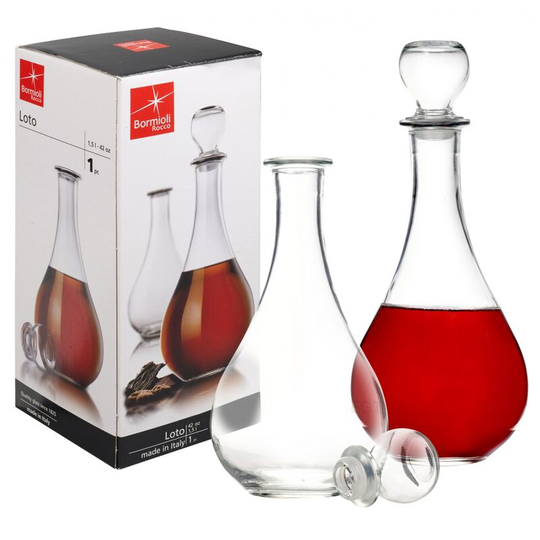 Bormioli Rocco Loto 1.5L Glass Decanter [361015]