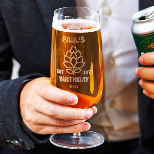 Engraved Craft Beer Glass