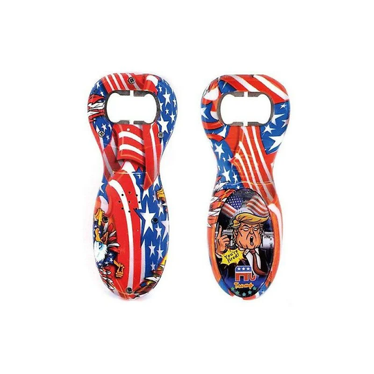 Deckon - Novedad Donald Trump abrebotellas Trump sonido hablando hablar frases sacacorchos bandera americana cerveza abrebotellas juguetes regalos