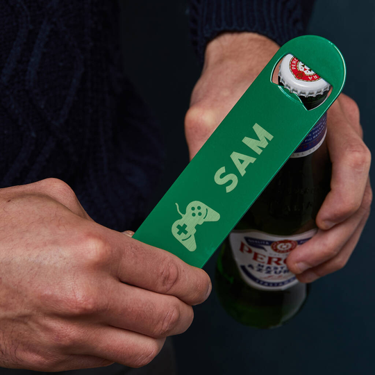 Personalised Beer Bottle Opener For Gamers