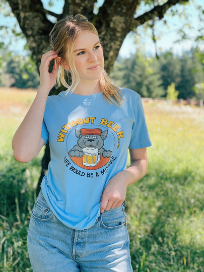 Vintage Beer Tee/1986 Without Beef Life Would Be A Mistake