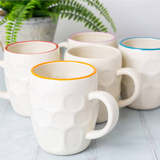 Pint Mug, Traditional Handmade Dimple Beer Mug