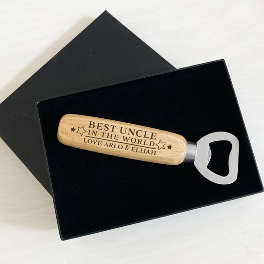 Best Uncle Gift, Beer Bottle Opener Personalised For Uncle, Engraved Gift Uncle's Birthday