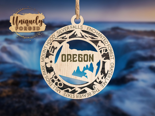 Oregon Ornament - State Christmas Collection