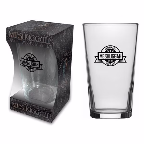 Meshuggah Pint Beer Glass , New in Full Colour Display Box