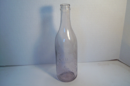 1900's J Gahm & Sons | Beer Mug Boston, Mass Lt Amethyst Purple 9 1/4 Inch Tall Beer Breweriana Bottle