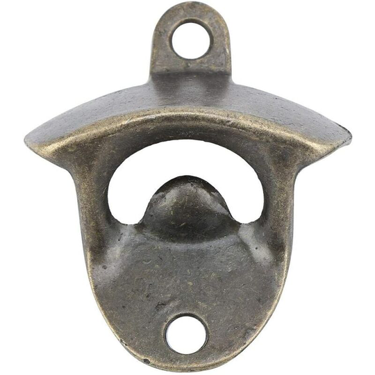 Zinc Alloy Wall Mount Bottle Opener with Mounting Screws for Home, Kitchen, Bar, Beer, Soda (1 Piece)