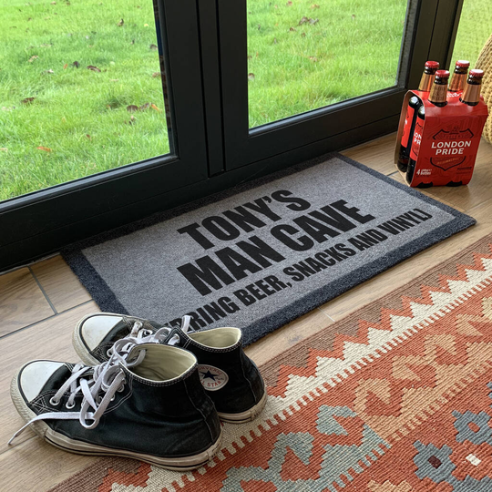 Personalised 'Man Cave' Internal Doormat