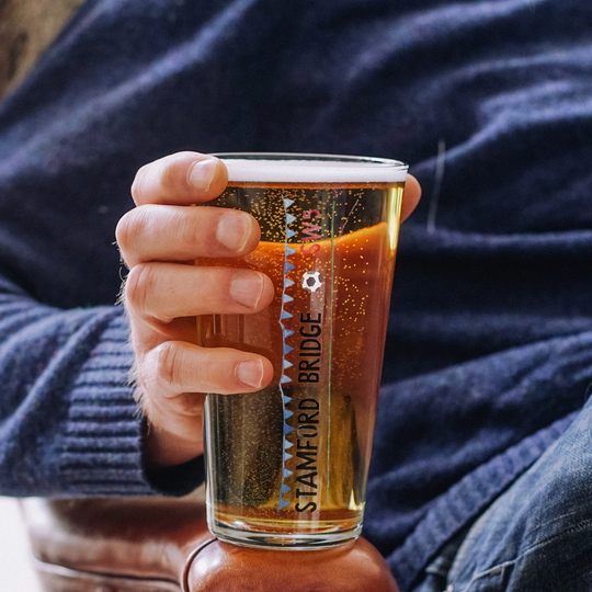Personalised Football Stadium Pint Glass