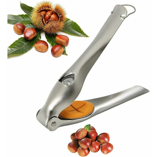 Naxunnn - Chestnut Tongs, Chestnut Peeler, Chestnut Nutcracker, Hazelnut, Beer Bottle Opener/Corkscrew, Multifunctional Kitchen Tool