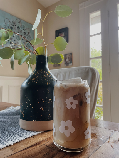 Flower Coffee Beer Glass Can