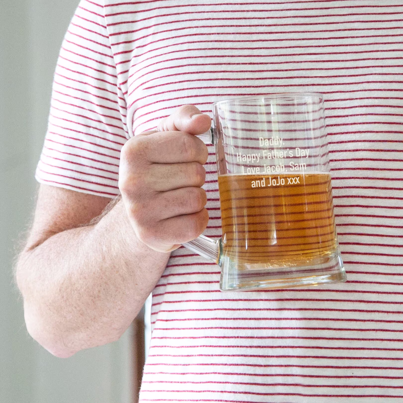 Personalised Glass Beer Mugtankard, Personalized Pint Glass, Father's Day Gift, Engraved His Special