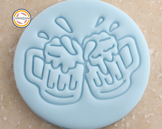 Father's Day Beer Mugs/Cheers/Father's Embosser Fondant Stamp