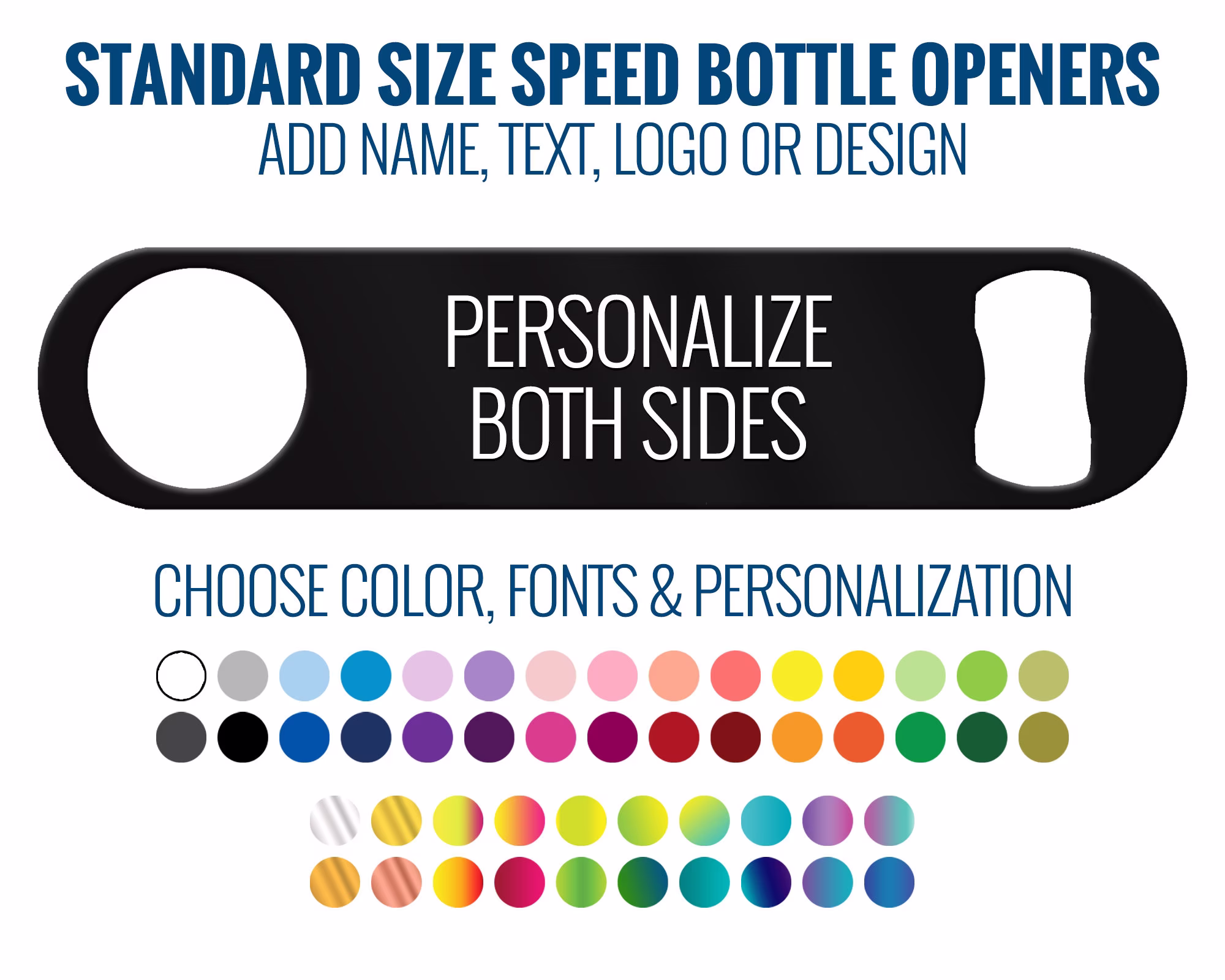 Personalized Bottle Opener With Name, Text, Design Or Logo Professional Bar Blade Speed Gift For Bartender Beer Staff