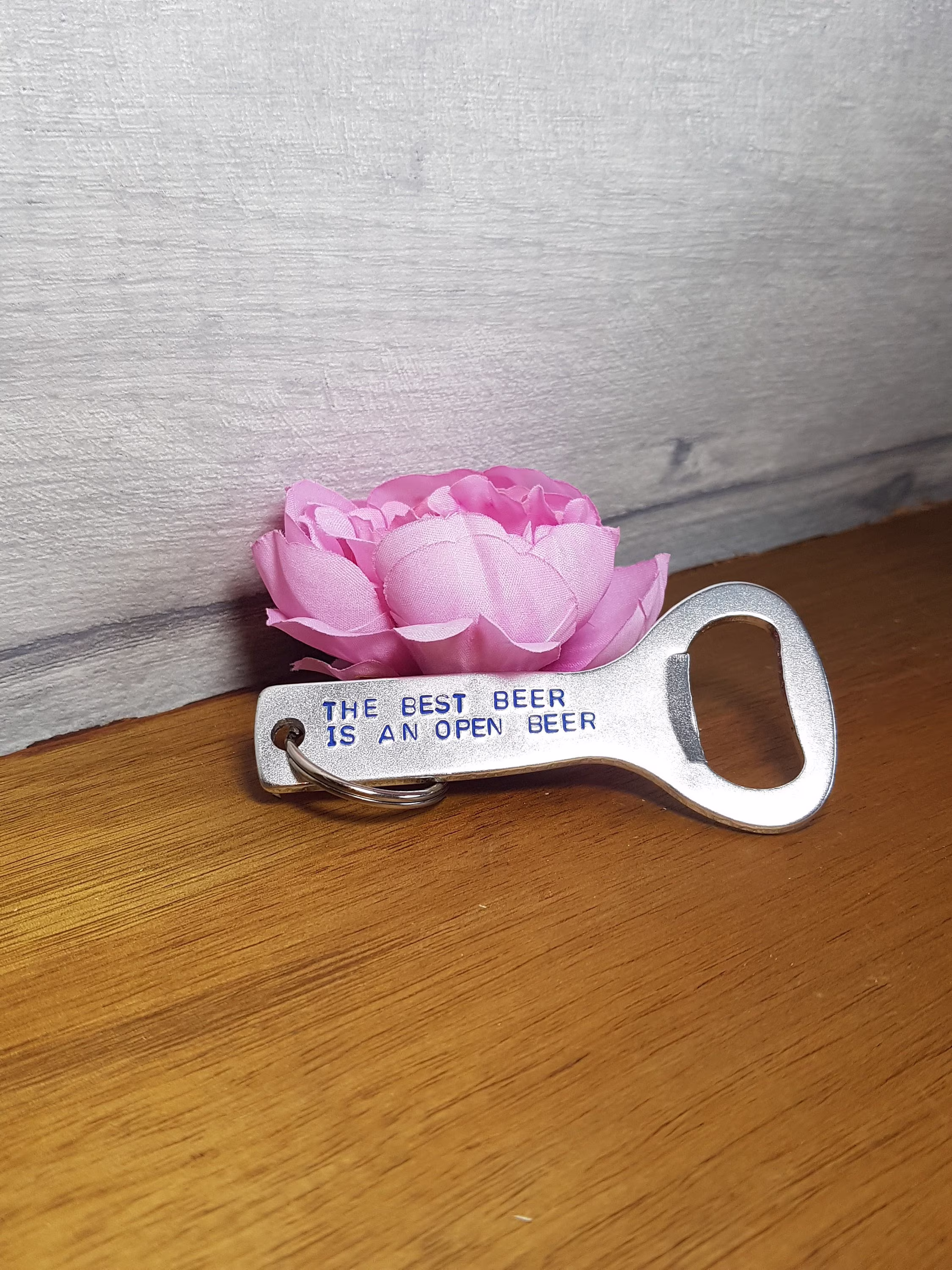 Hand Stamped Beer Bottle Opener, Funny 18Th 21St Birthday Or Father's Day Gift