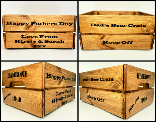 Personalised Wooden Beer Crate
