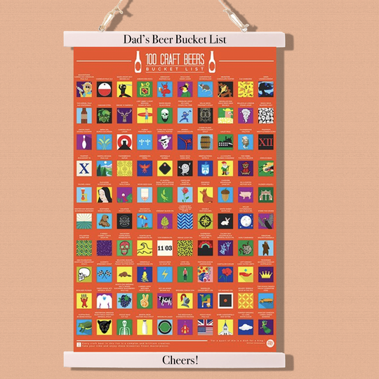 Personalised Framed Scratch Off 100 Craft Beers